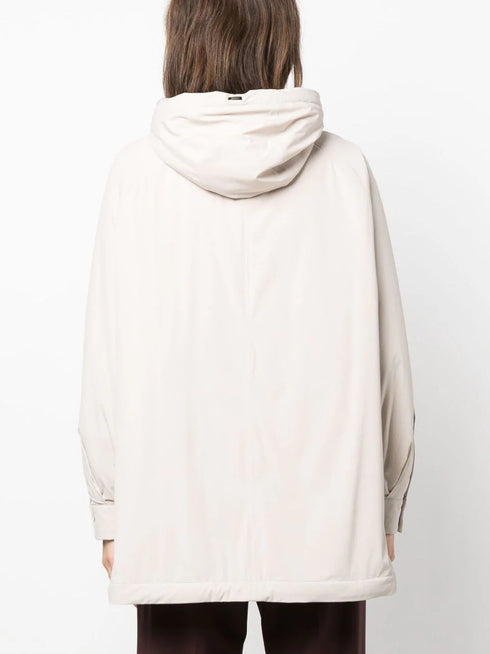 drawstring hooded jacket